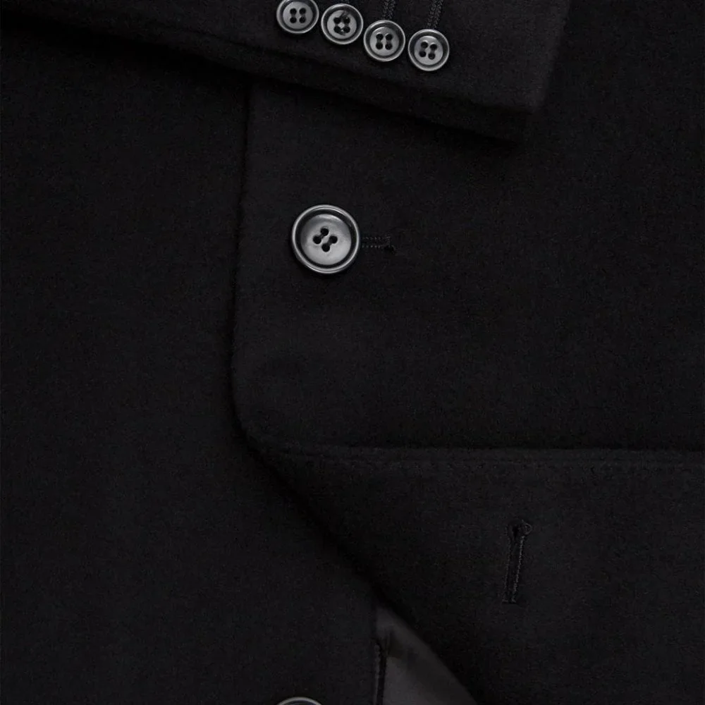 Wellington Executive Overcoat - Black - Picture 3 of 9